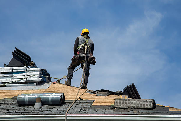 Professional Gutter Installation technician working in Ceres, CA
